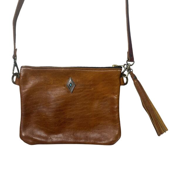 Brown Leather Crossbody Bag - Picture 2 of 8